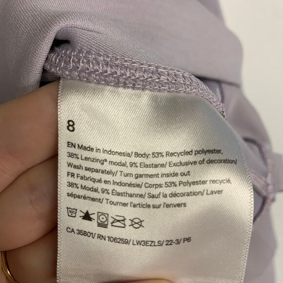 Lululemon Sweatshirt Softstreme Perfectly Oversized Pullover Crewneck Purple - Picture 7 of 8